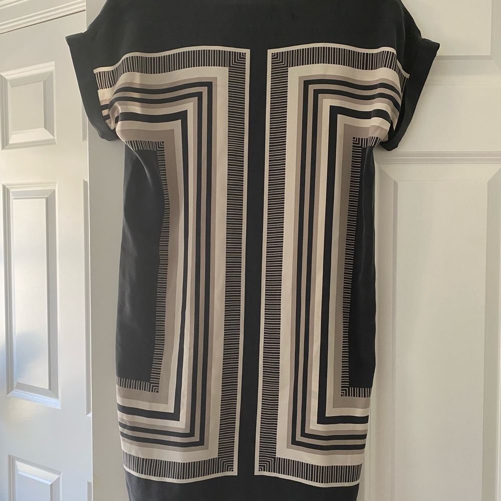 Small navy blue/tan dress